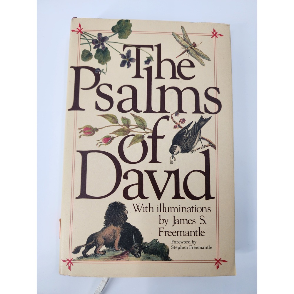 The Psalms of David James S Freemantle Illuminated Hardcover Book William Morrow